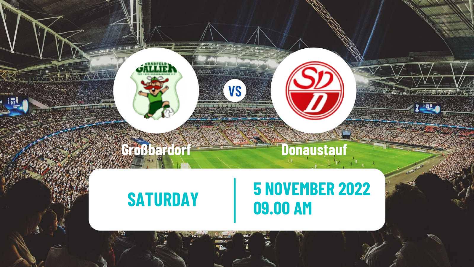 Soccer German Oberliga Bayern Nord Großbardorf - Donaustauf