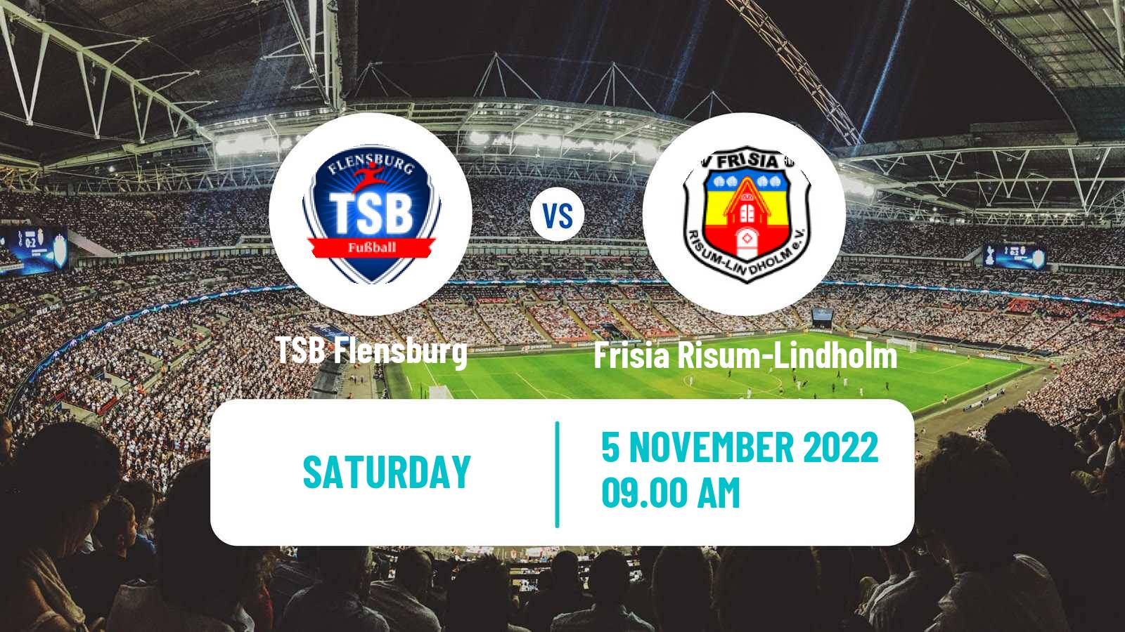 Soccer German Oberliga Schleswig-Holstein TSB Flensburg - Frisia Risum-Lindholm