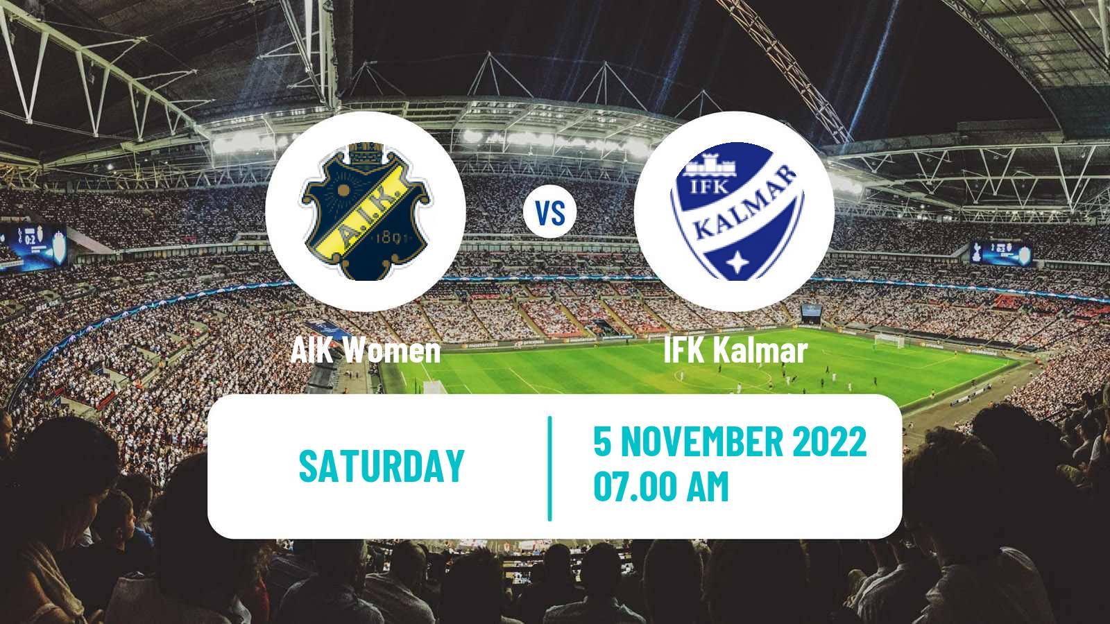 Soccer Swedish Allsvenskan Women AIK - Kalmar