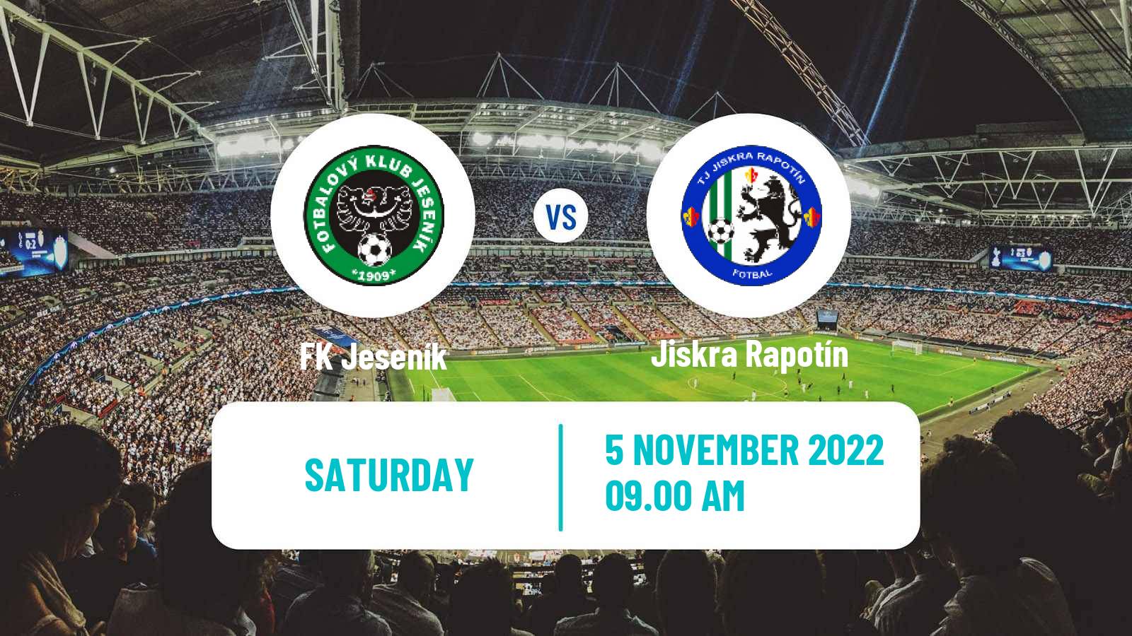 Soccer Czech Olomoucky KP Jeseník - Jiskra Rapotín