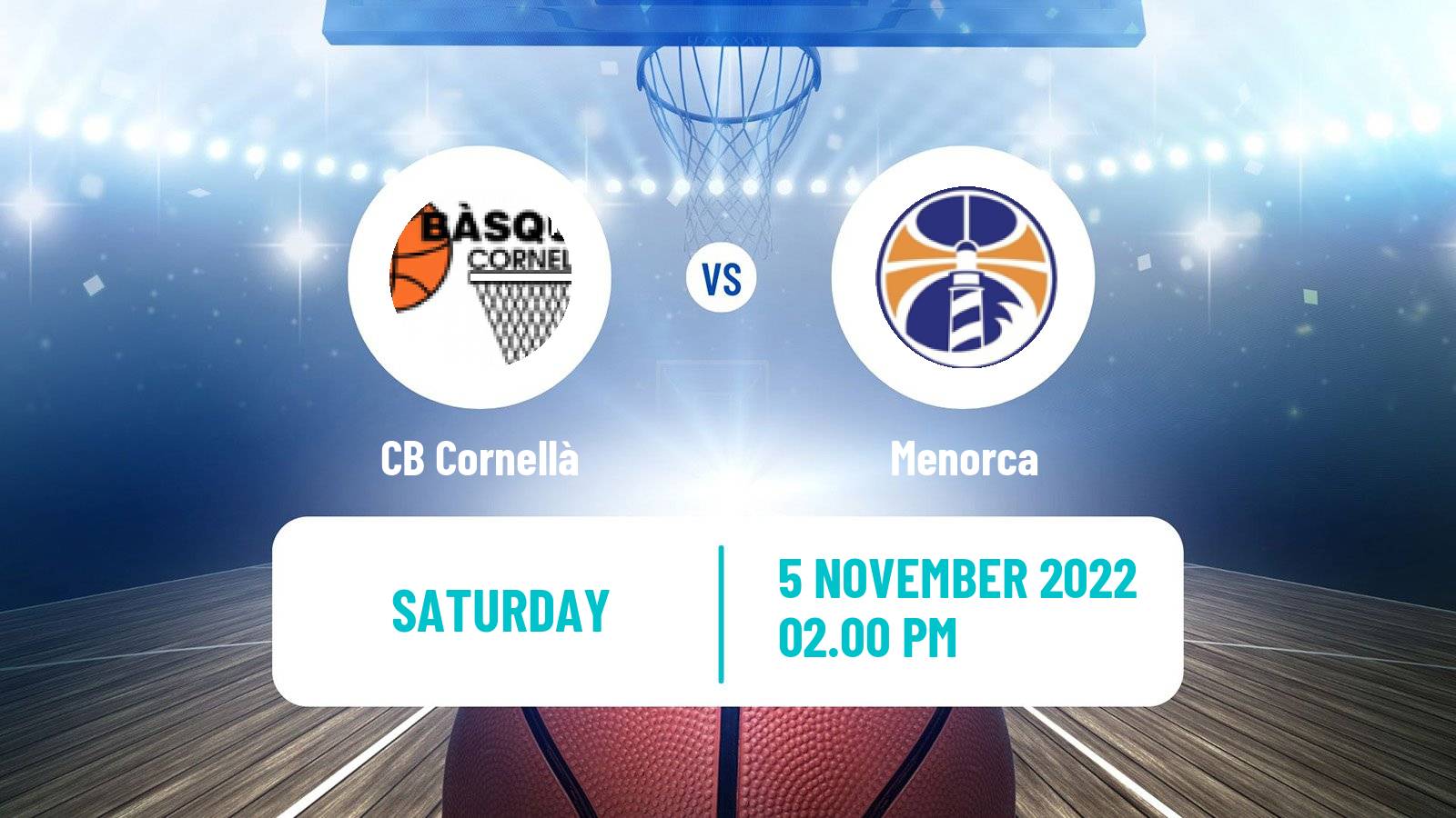Basketball Spanish LEB Plata Cornellà - Menorca