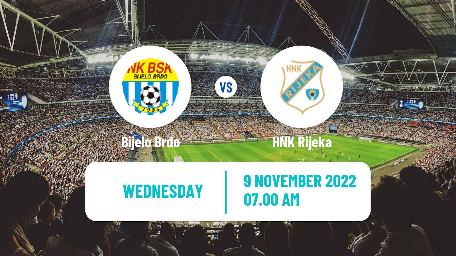 Soccer Croatian Cup Bijelo Brdo - Rijeka