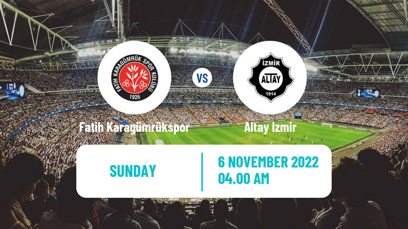 Soccer Turkish Super Lig Women Fatih Karagümrükspor - Altay Izmir
