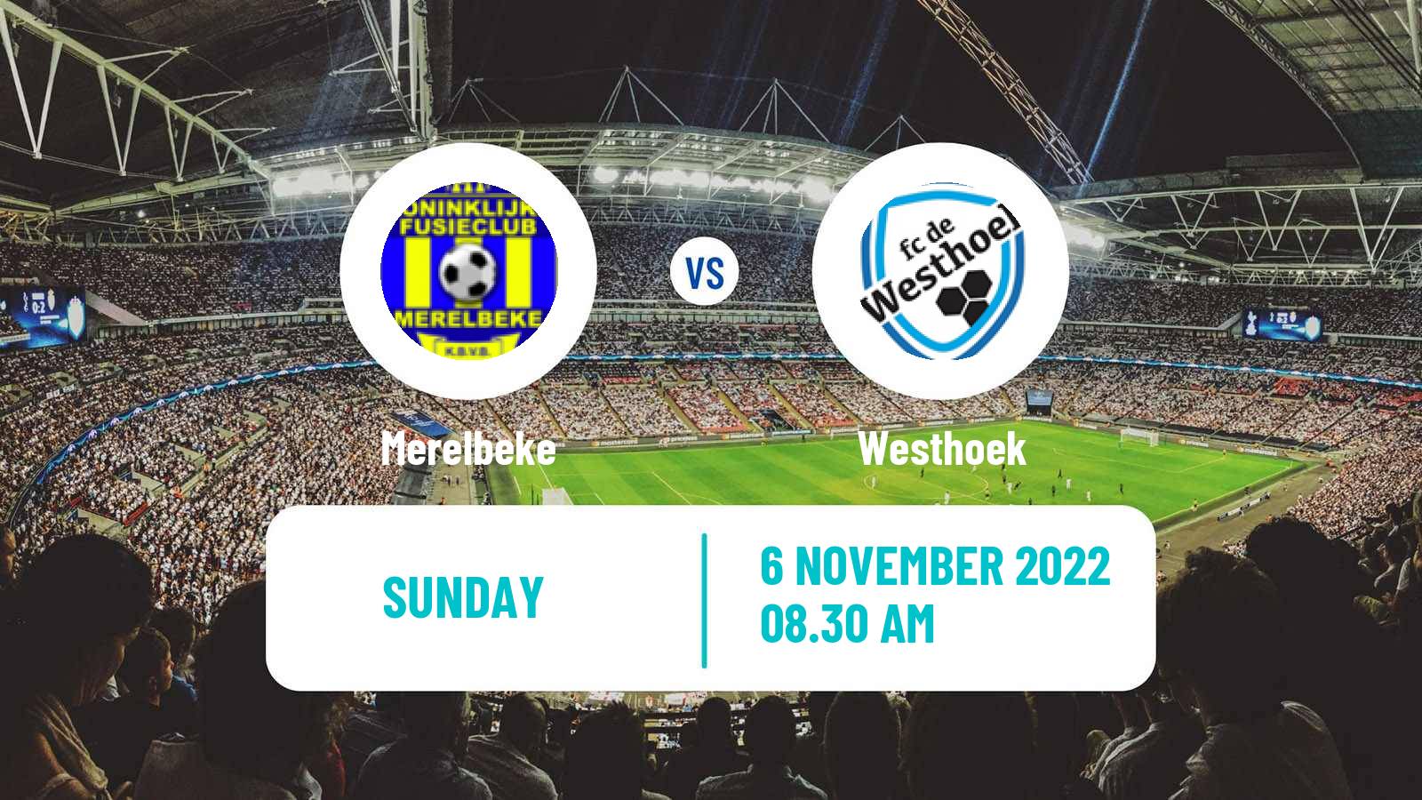 Soccer Belgian Second Amateur Division Group A Merelbeke - Westhoek