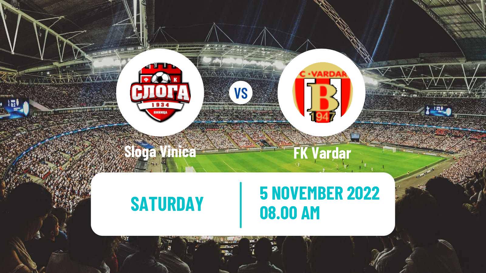 Soccer North Macedonian 2 MFL Sloga Vinica - Vardar