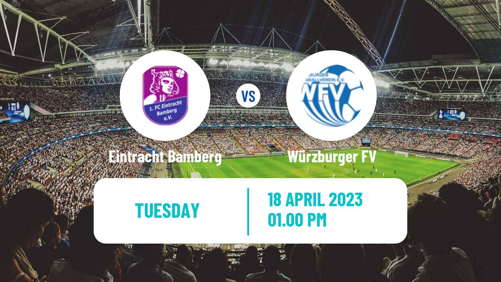 Soccer German Oberliga Bayern Nord Eintracht Bamberg - Würzburger FV