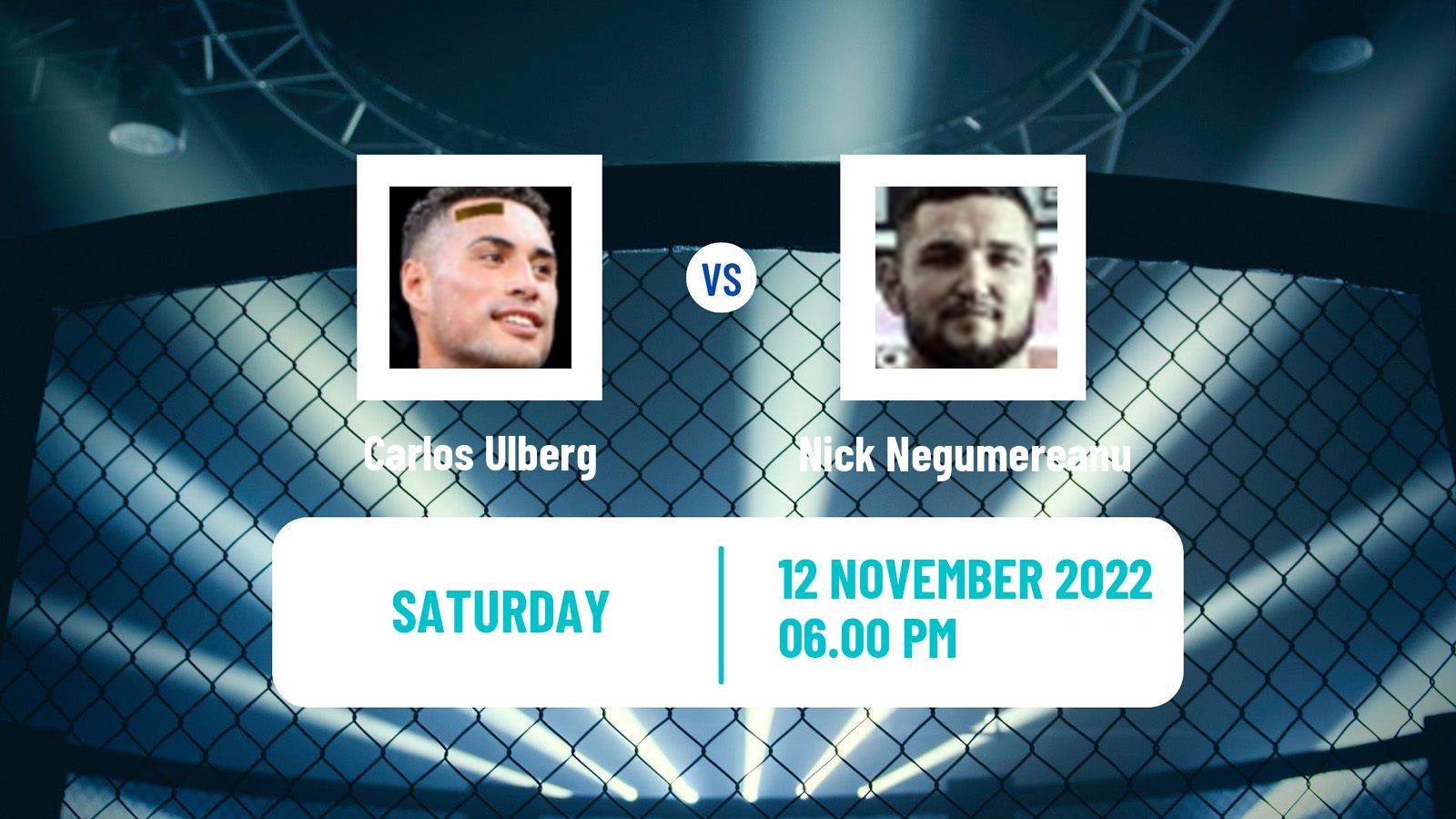 MMA MMA Carlos Ulberg - Nick Negumereanu