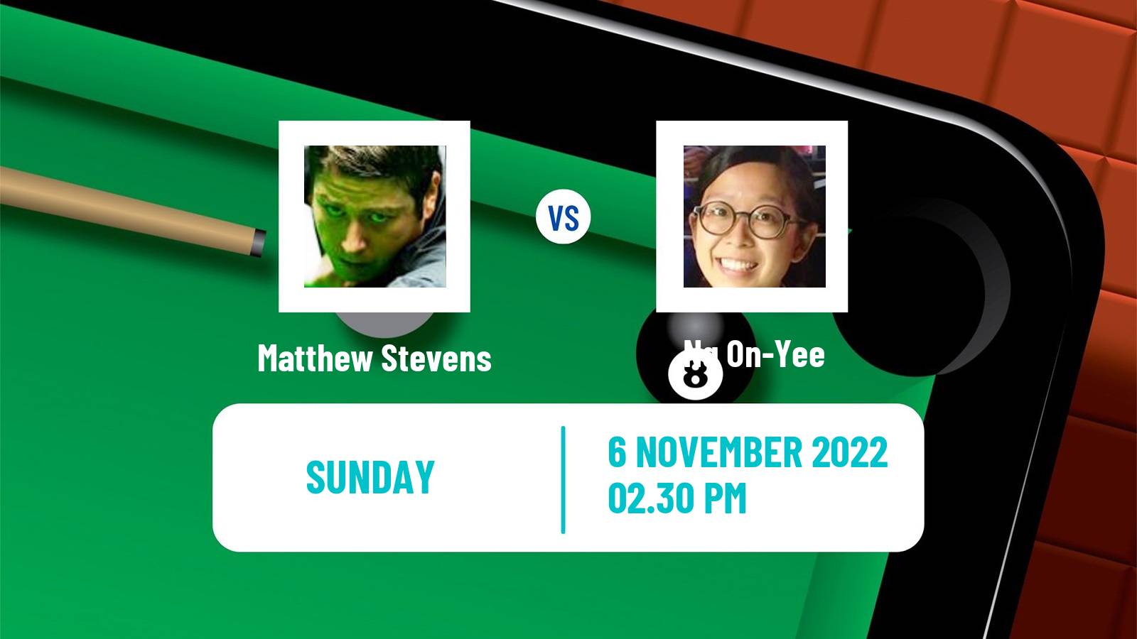 Snooker Snooker Matthew Stevens - Ng On-Yee