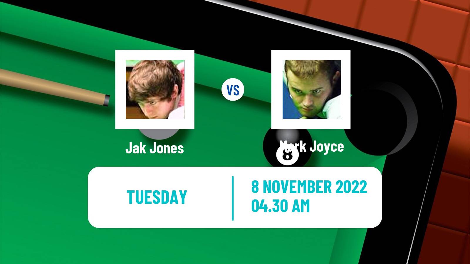 Snooker Snooker Jak Jones - Mark Joyce