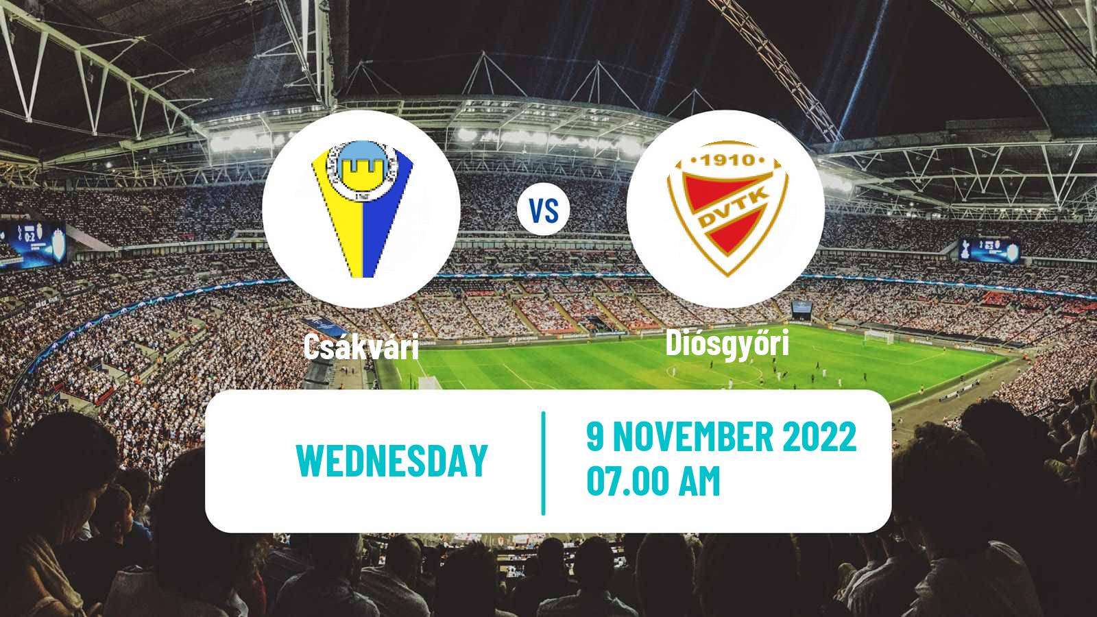 Soccer Hungarian NB II Csákvári - Diósgyőri