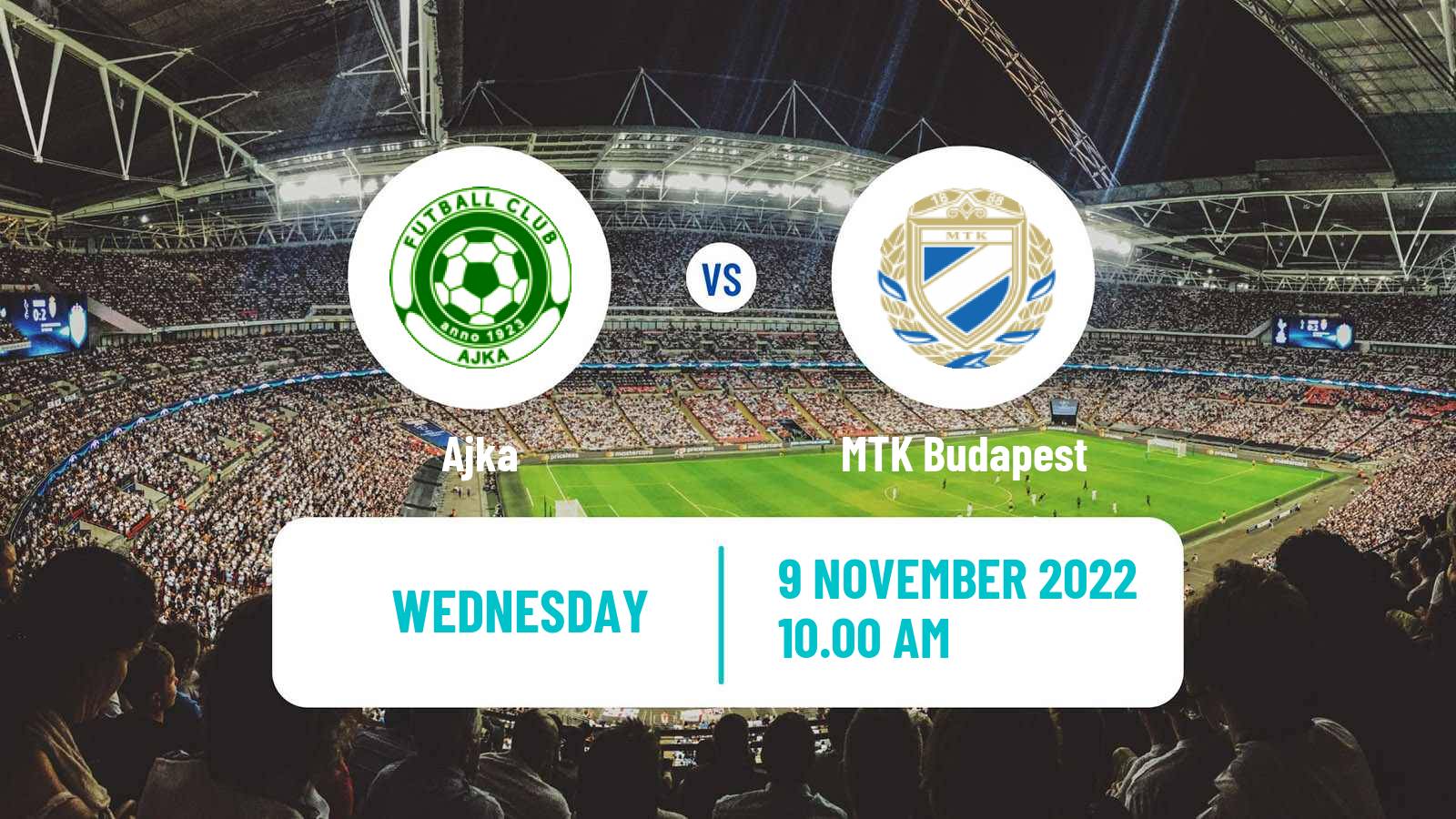 Soccer Hungarian NB II Ajka - MTK Budapest