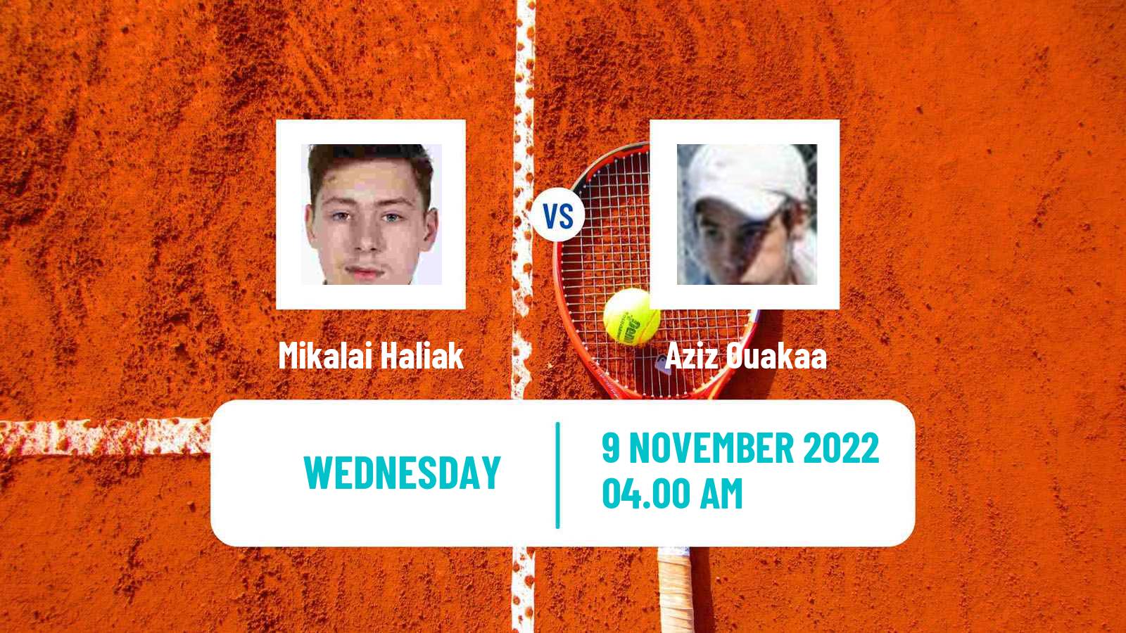 Tennis ITF Tournaments Mikalai Haliak - Aziz Ouakaa