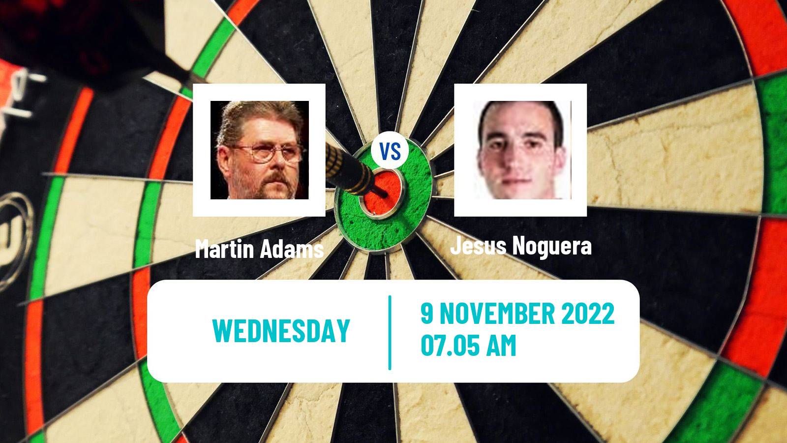 Darts Darts Martin Adams - Jesus Noguera