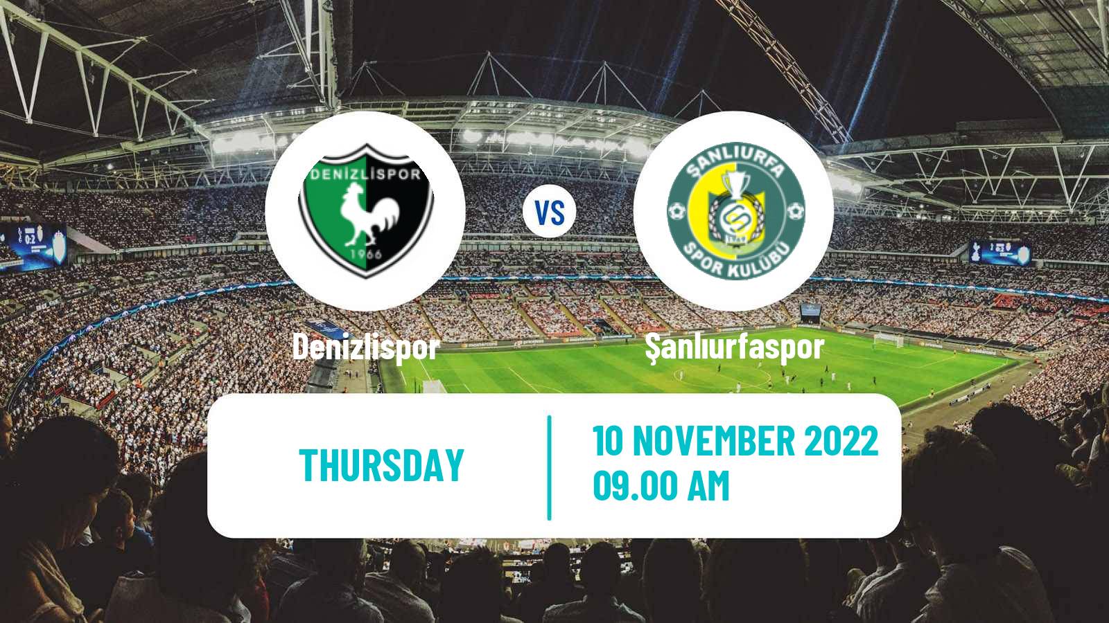 Soccer Turkish Cup Denizlispor - Şanlıurfaspor