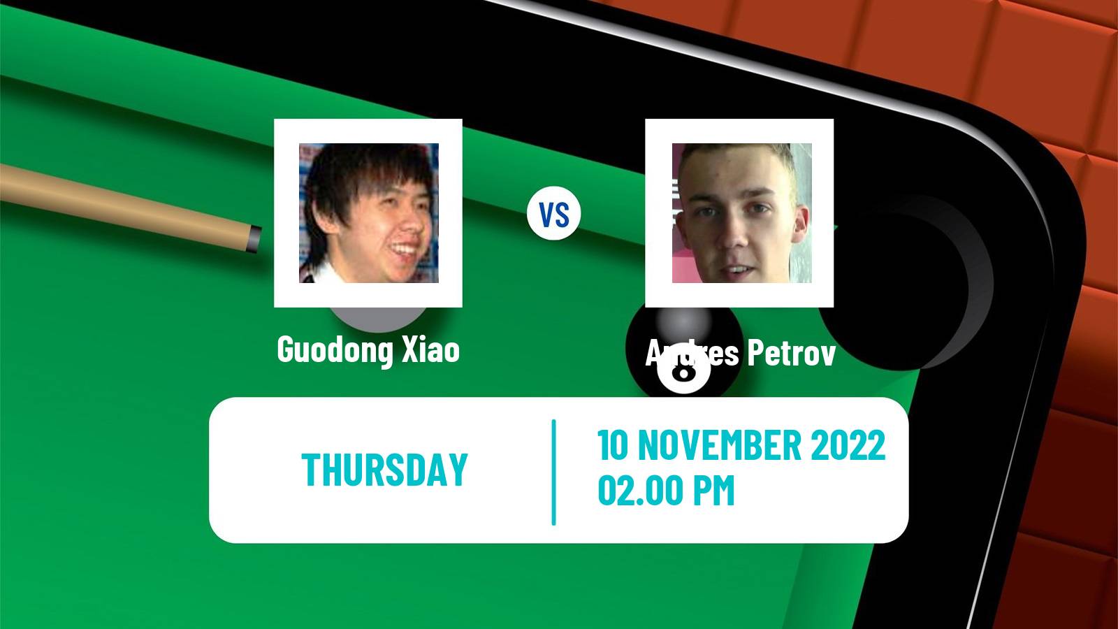 Snooker Snooker Guodong Xiao - Andres Petrov