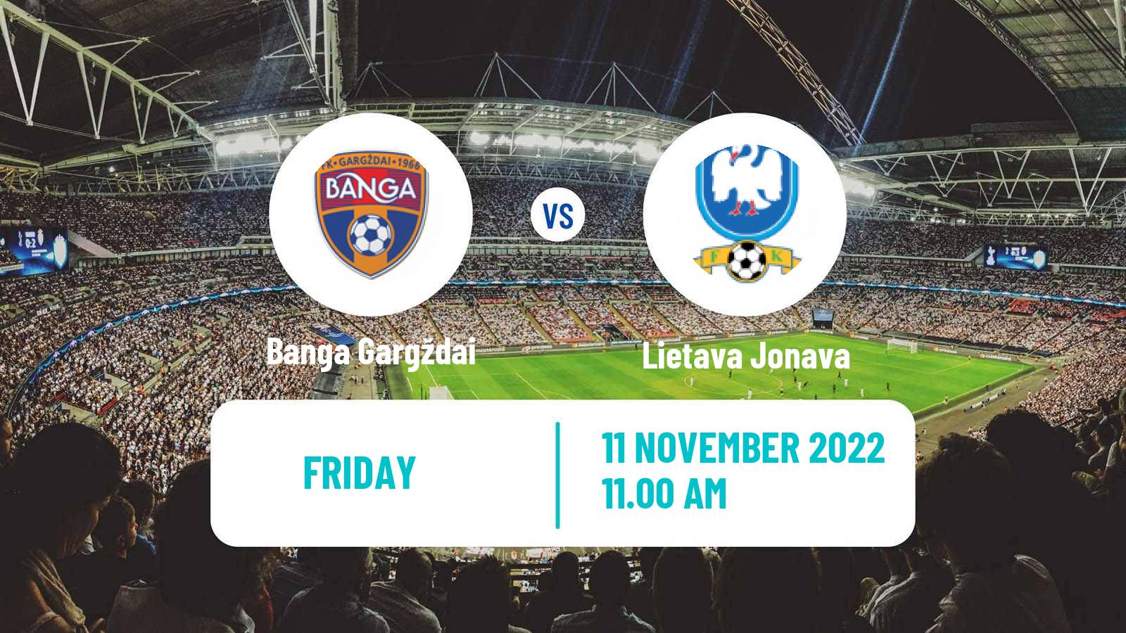 Soccer Lithuanian A Lyga Banga Gargždai - Jonava