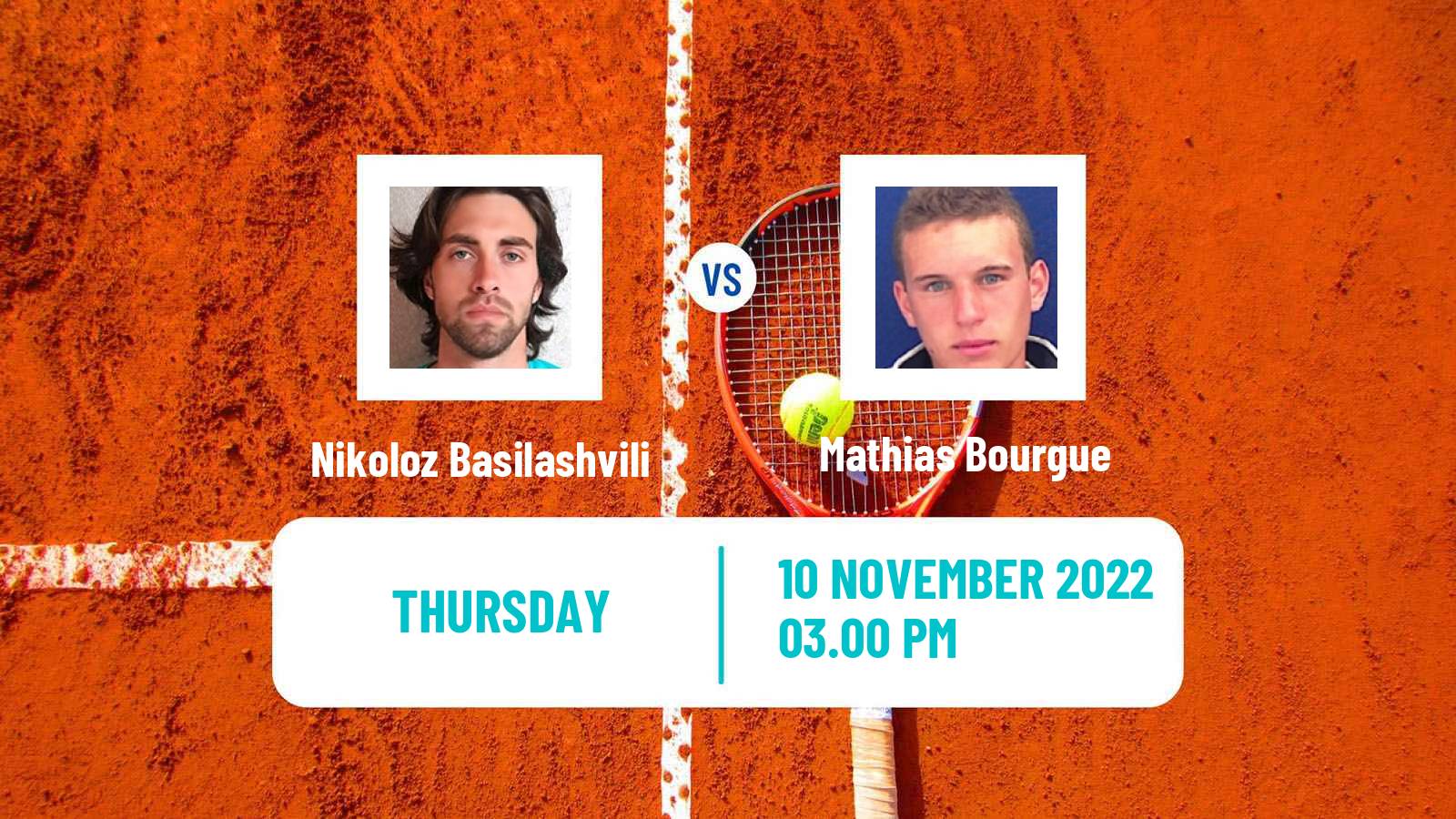 Tennis ATP Challenger Nikoloz Basilashvili - Mathias Bourgue
