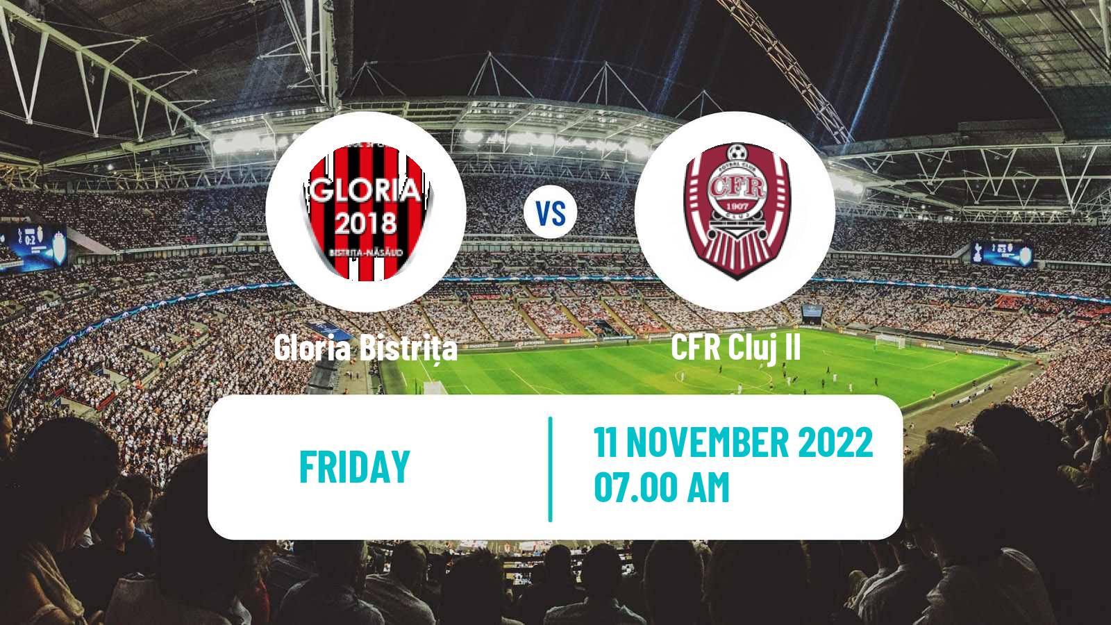 Soccer Romanian Liga 3 - Seria 10 Gloria Bistrița - CFR Cluj II