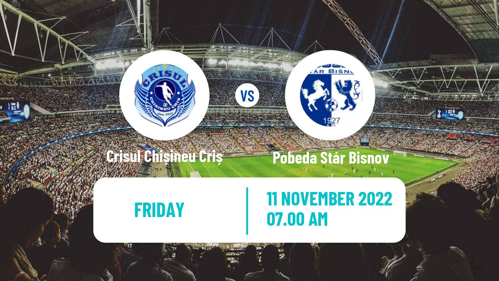 Soccer Romanian Liga 3 - Seria 8 Crisul Chișineu Criș - Pobeda Stár Bisnov