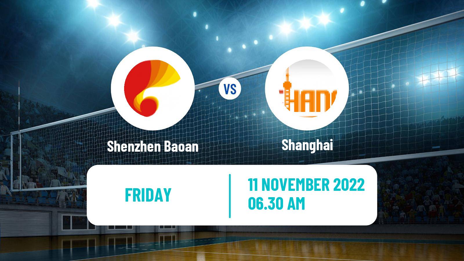 Volleyball Chinese CVL Shenzhen Baoan - Shanghai