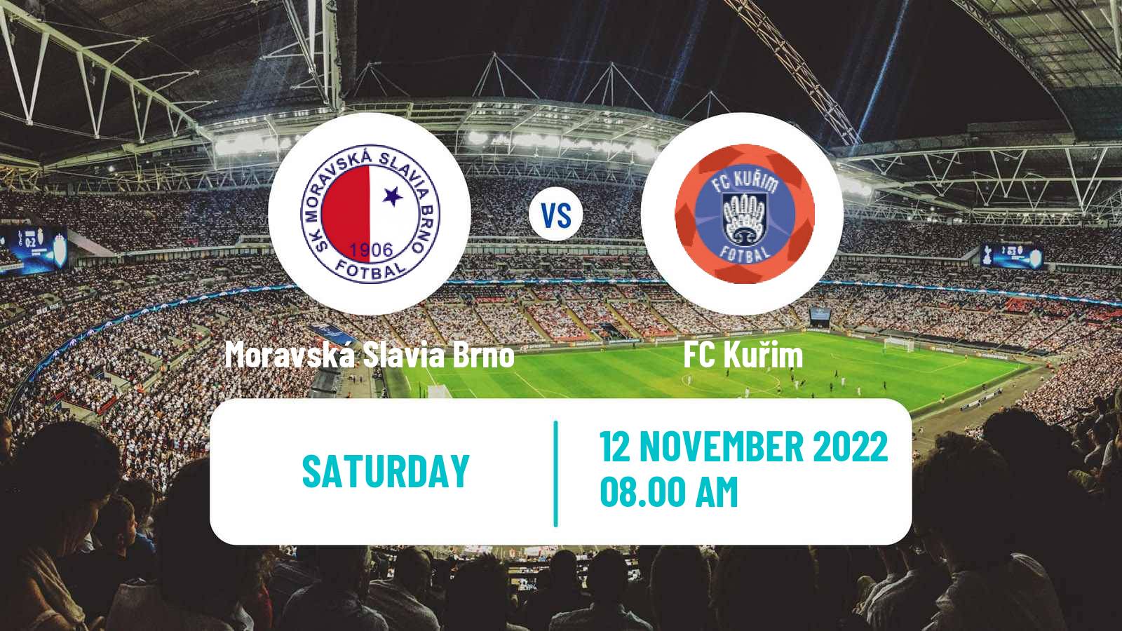 Soccer Czech Jihomoravsky KP Moravská Slavia Brno - Kuřim