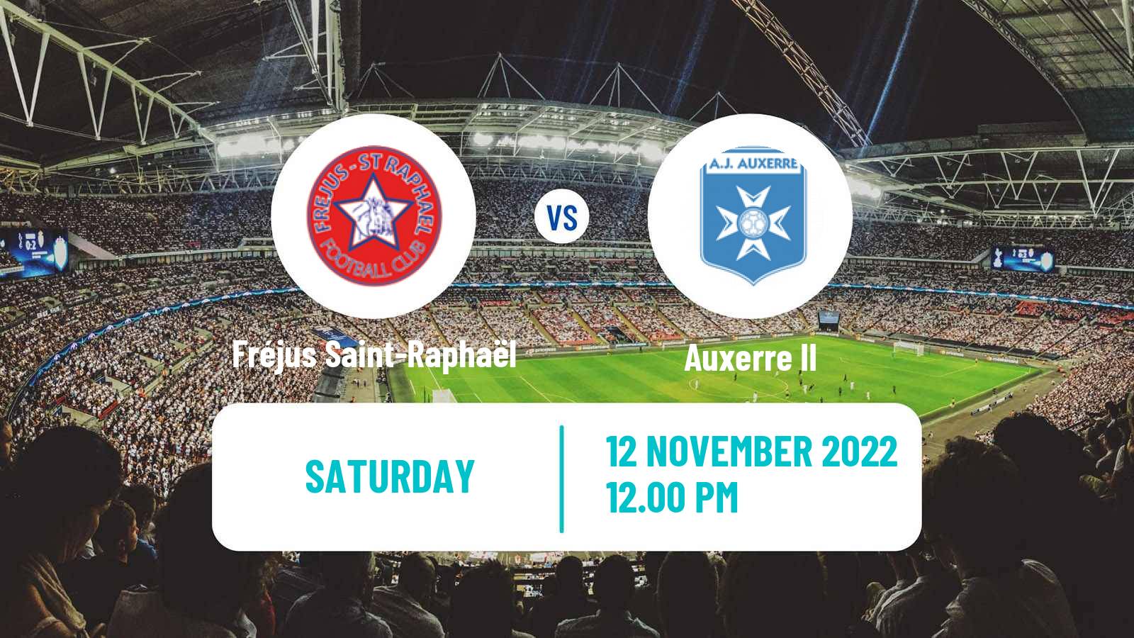 Soccer French National 2 - Group C Fréjus Saint-Raphaël - Auxerre II