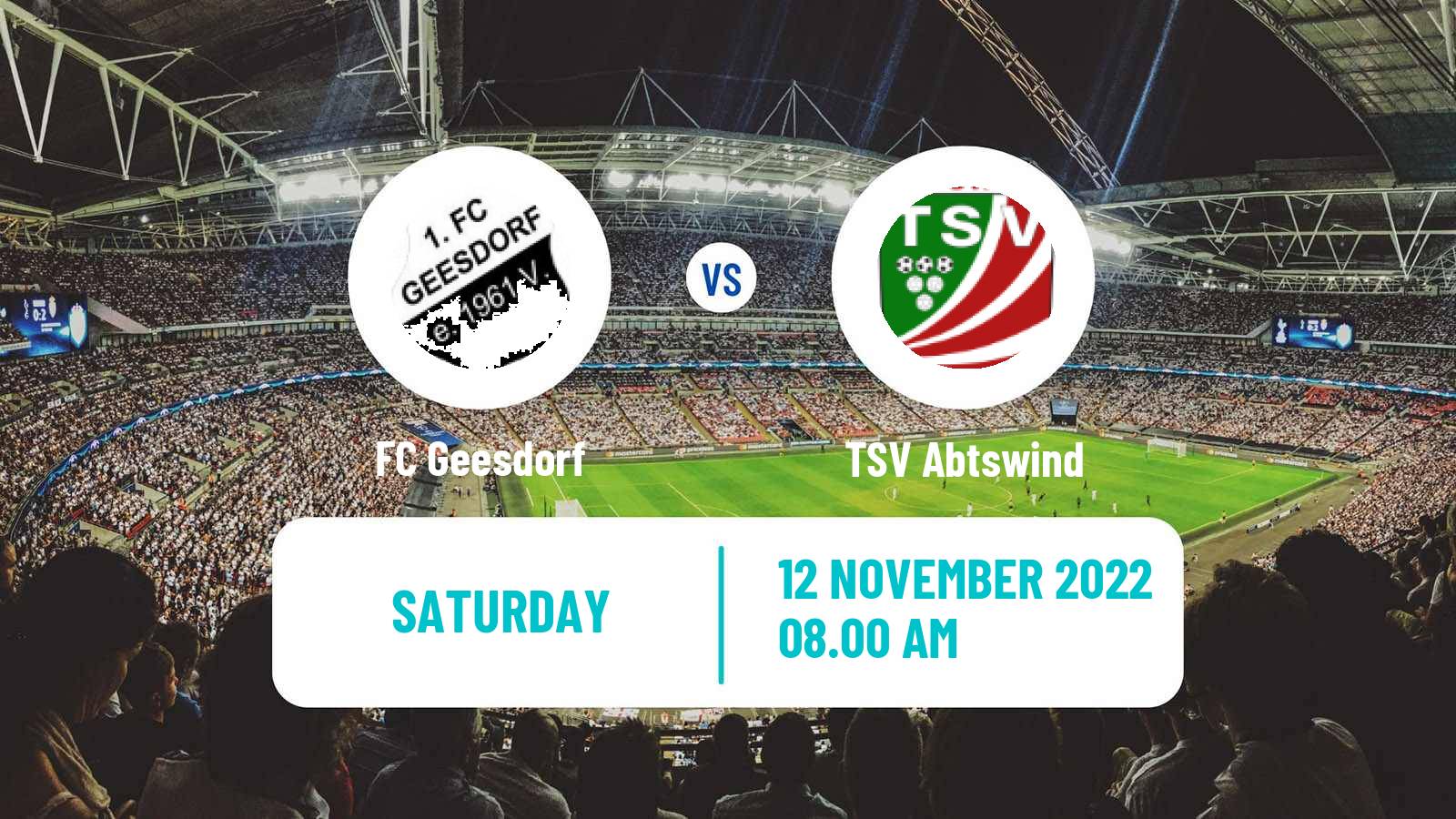 Soccer German Oberliga Bayern Nord Geesdorf - Abtswind