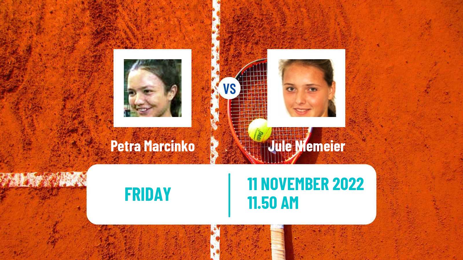 Tennis WTA Billie Jean King Cup World Group Petra Marcinko - Jule Niemeier