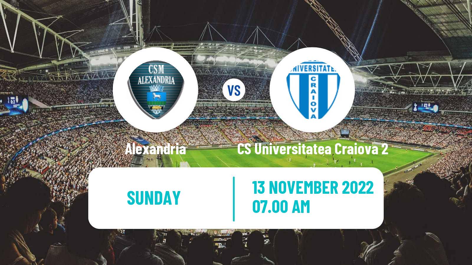 Football Romanian Liga 3 - Seria 6 Alexandria - CS Universitatea Craiova 2