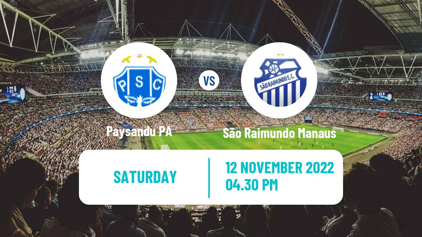 Soccer Brazilian Copa Verde Paysandu - São Raimundo Manaus