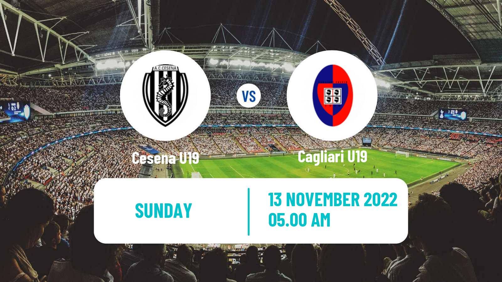 Soccer Italian Primavera 1 Cesena U19 - Cagliari U19