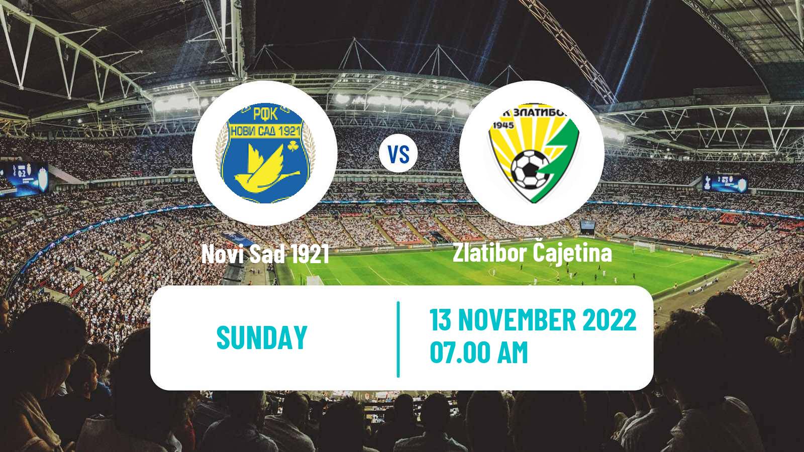 Soccer Serbian Prva Liga Novi Sad 1921 - Zlatibor Čajetina