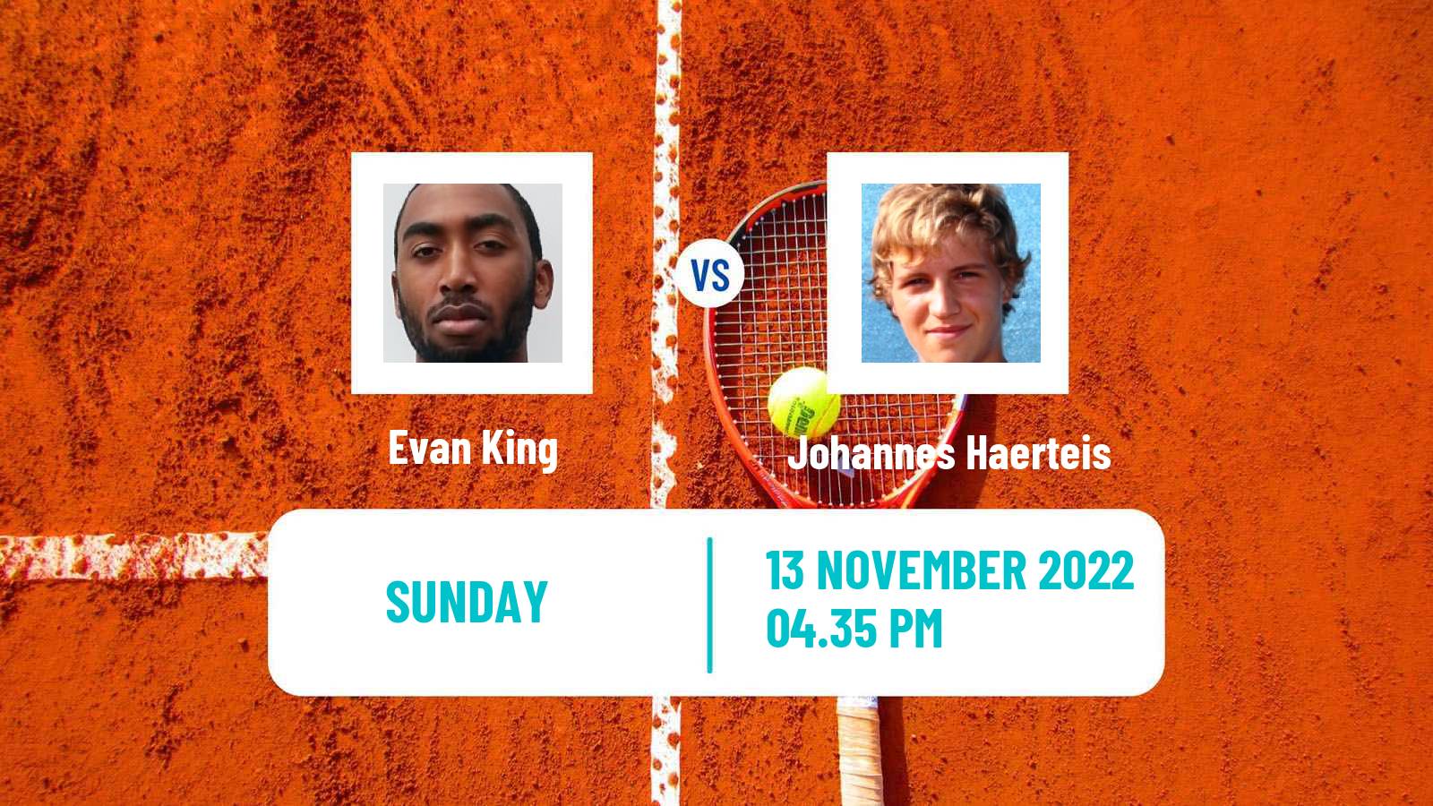 Tennis ATP Challenger Evan King - Johannes Haerteis