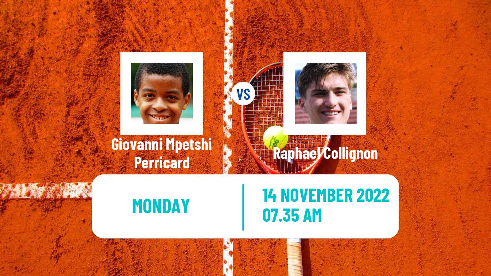 Tennis ATP Challenger Giovanni Mpetshi Perricard - Raphael Collignon