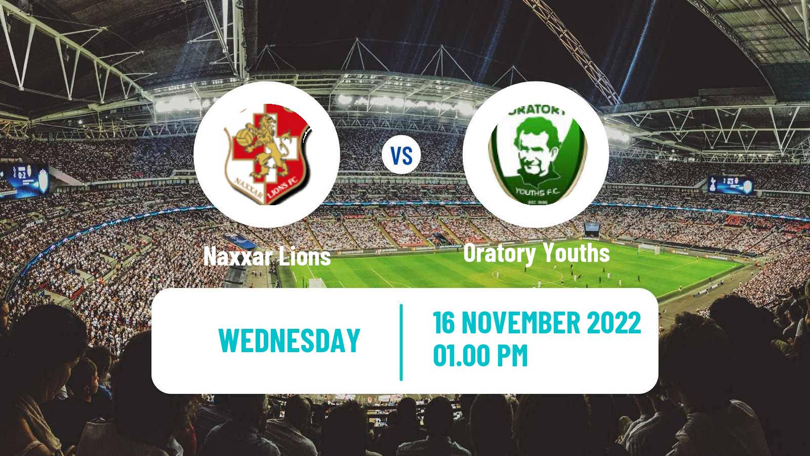 Soccer Maltese FA Trophy Naxxar Lions - Oratory Youths