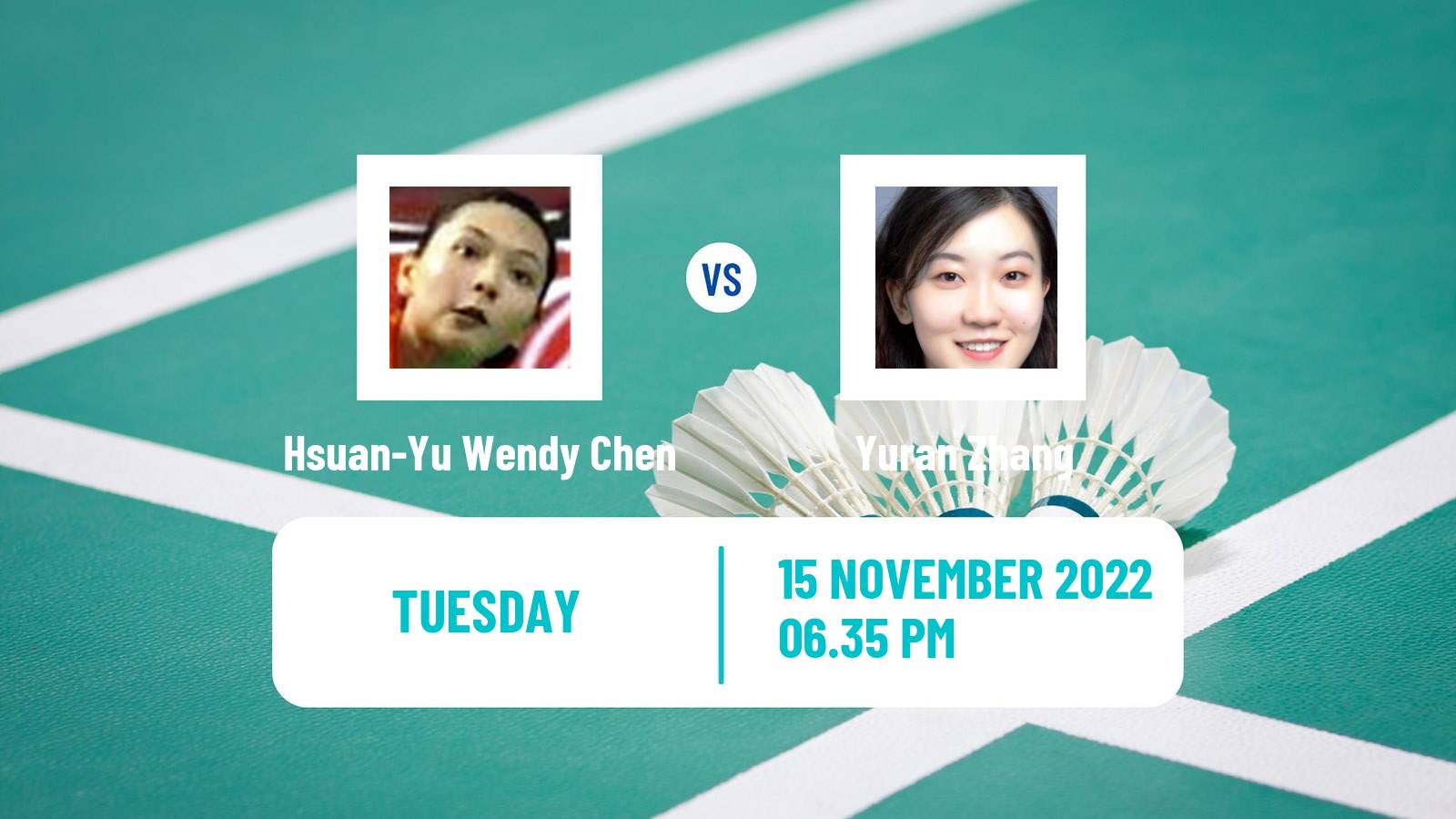 Badminton Badminton Hsuan-Yu Wendy Chen - Yuran Zhang