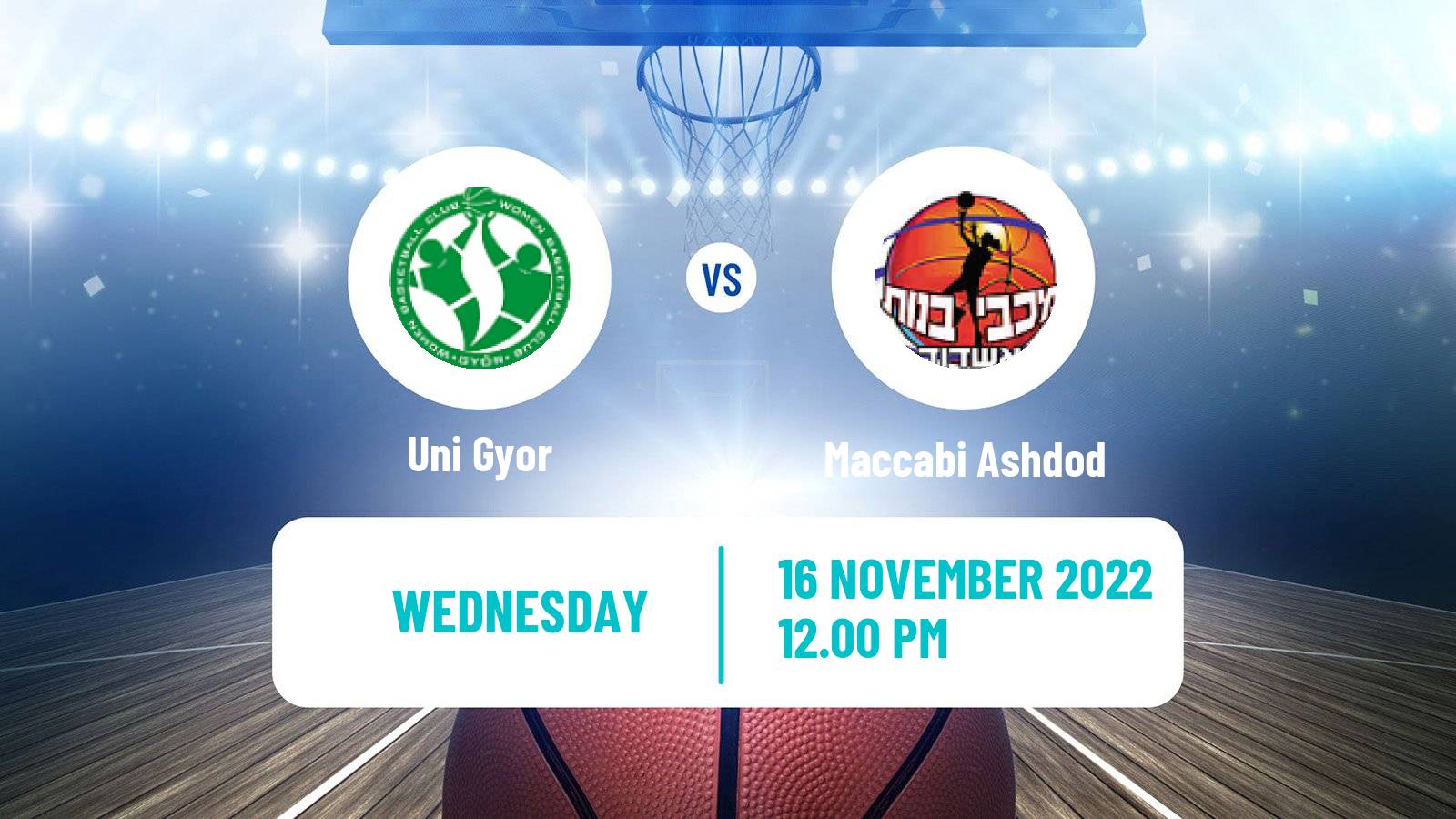 Basketball Eurocup Women Uni Gyor - Maccabi Ashdod