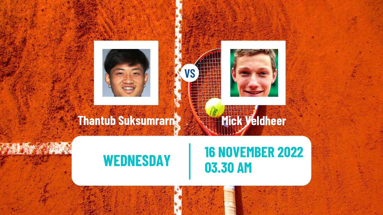 Tennis ITF Tournaments Thantub Suksumrarn - Mick Veldheer