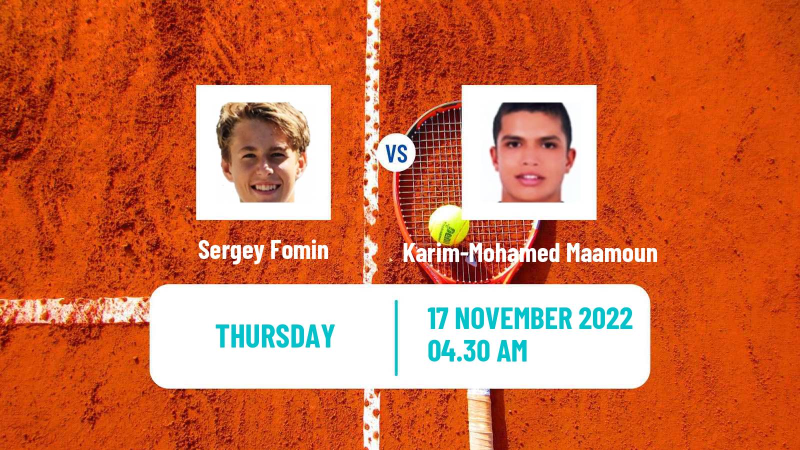 Tennis ITF Tournaments Sergey Fomin - Karim-Mohamed Maamoun