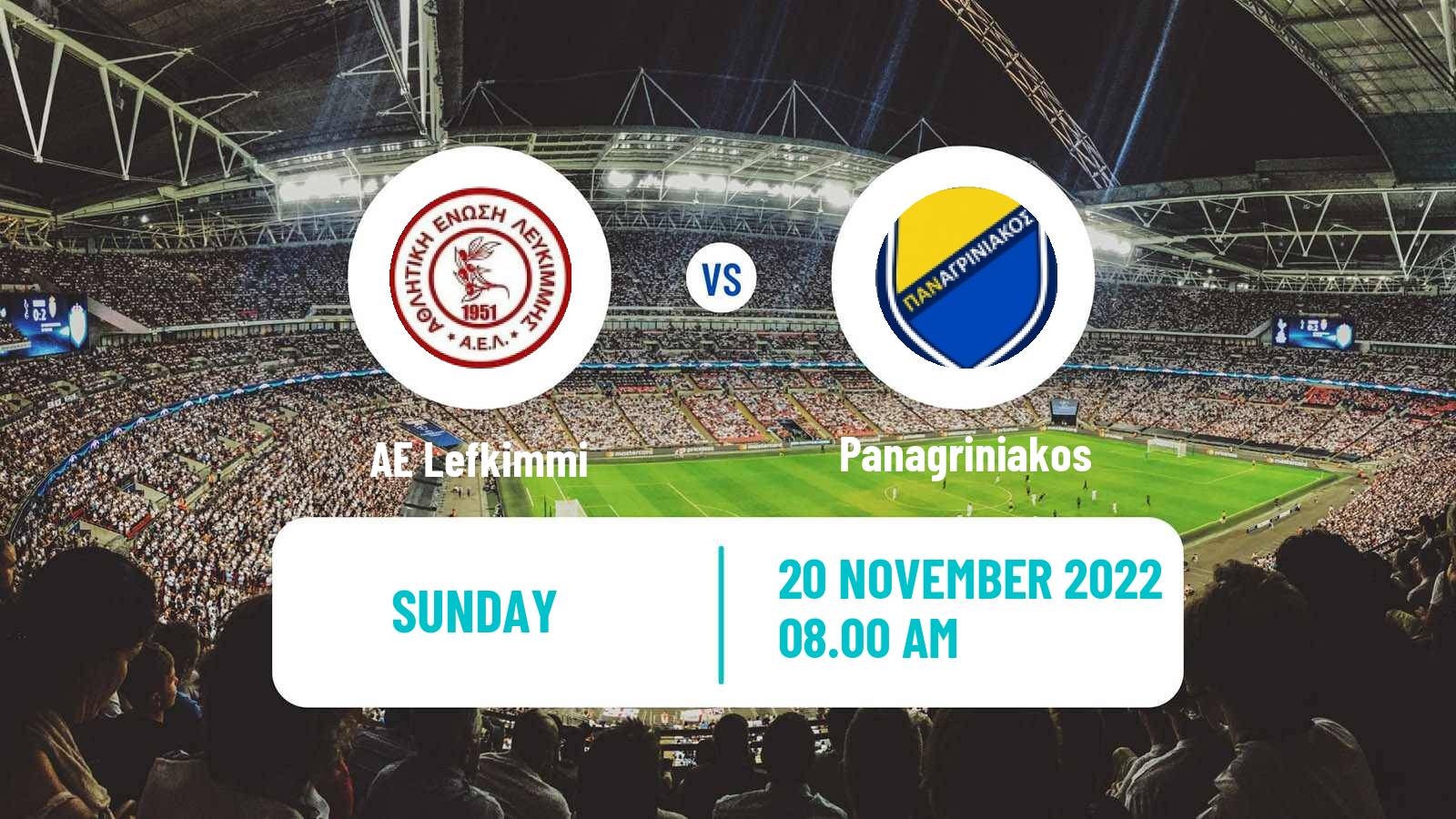Soccer Greek Gamma Ethniki - Group 3 Lefkimmi - Panagriniakos