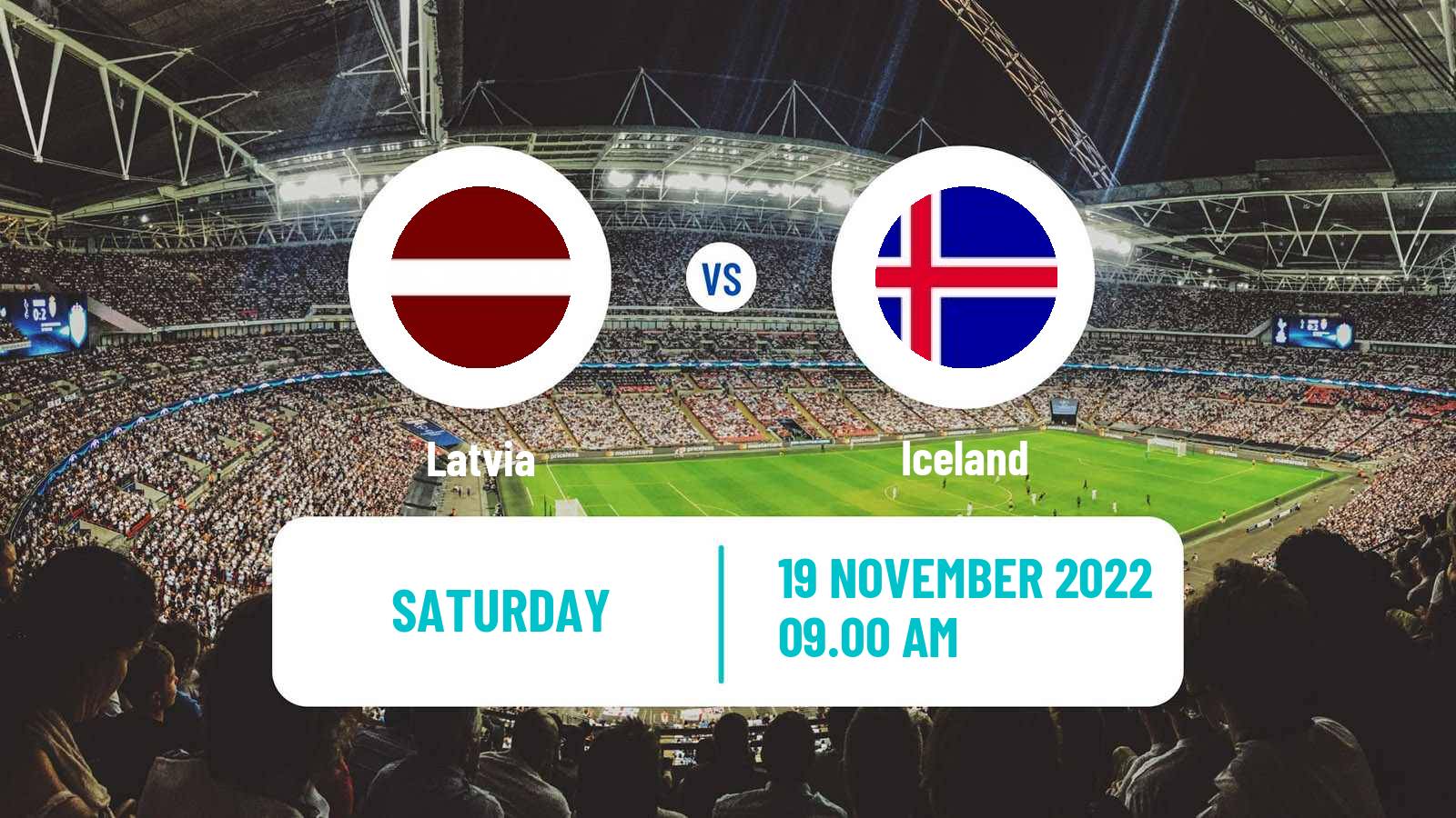 Soccer Baltic Cup Latvia - Iceland