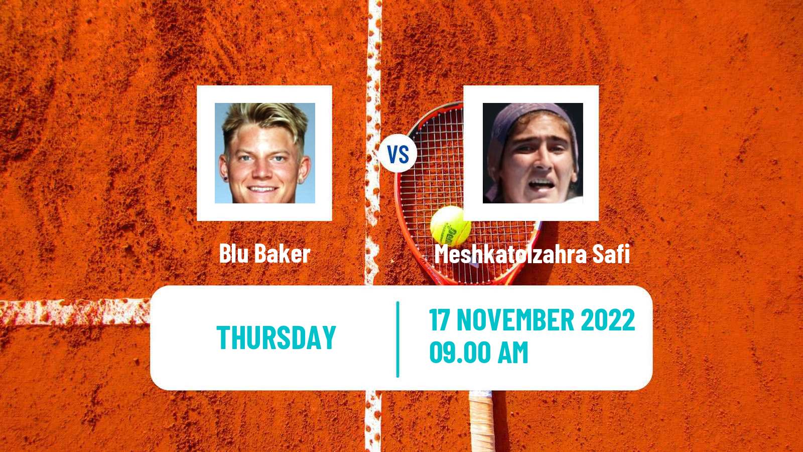 Tennis ITF Tournaments Blu Baker - Meshkatolzahra Safi
