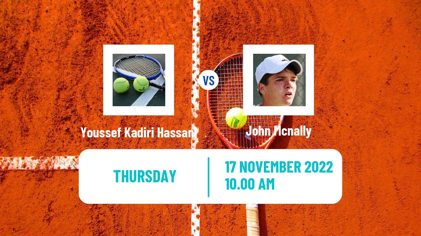 Tennis ITF Tournaments Youssef Kadiri Hassani - John Mcnally