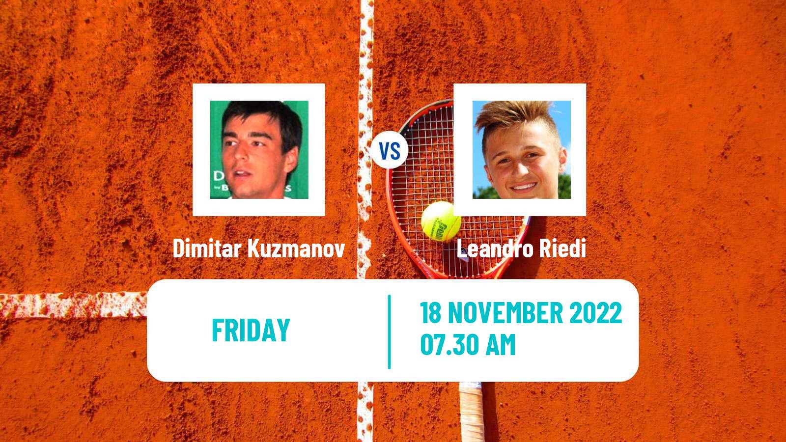 Tennis ATP Challenger Dimitar Kuzmanov - Leandro Riedi