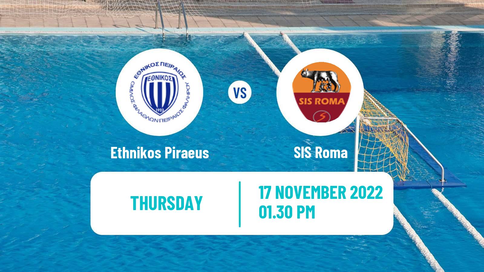Water polo Champions League Water Polo Women Ethnikos Piraeus - SIS Roma
