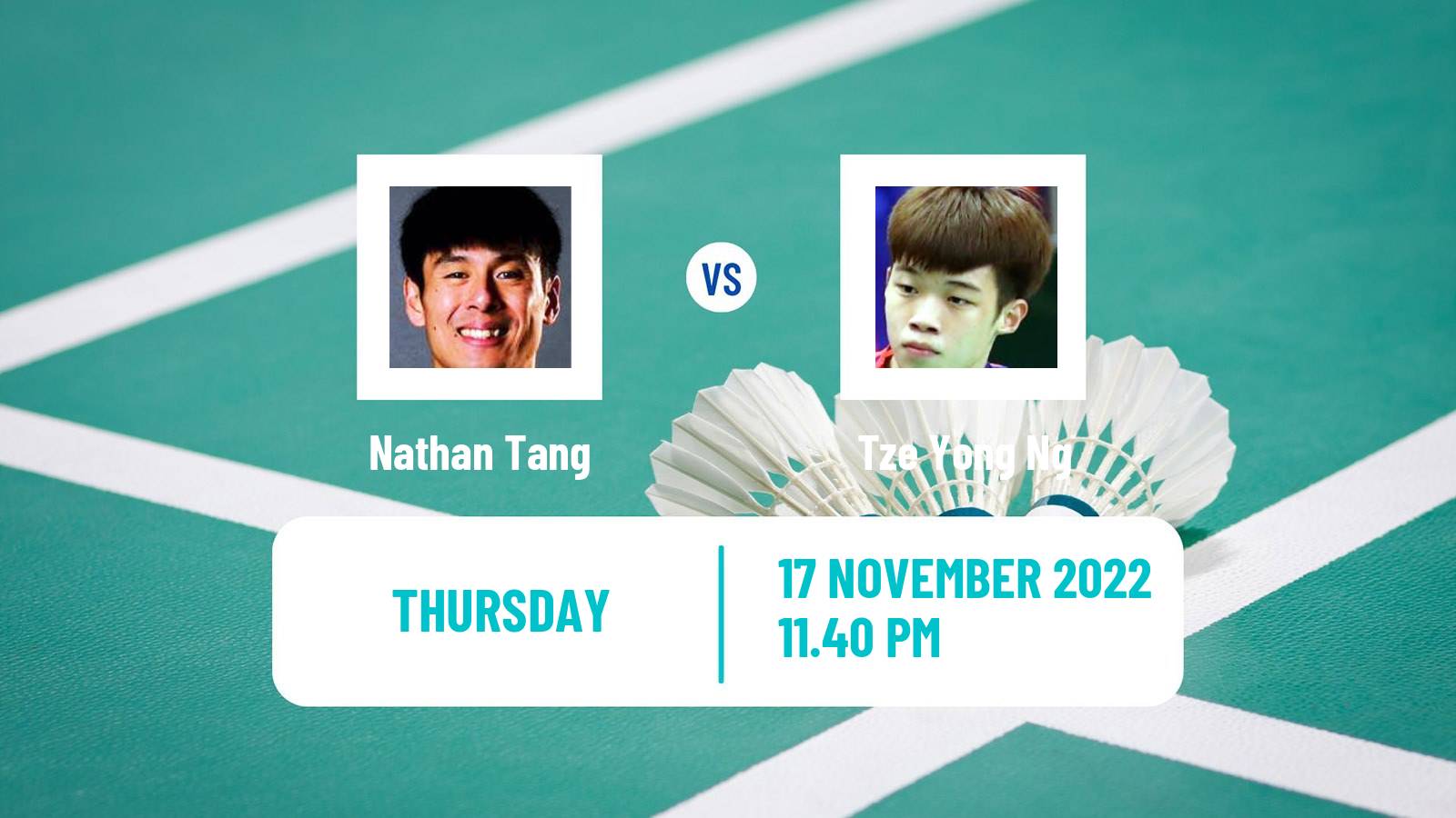 Badminton Badminton Nathan Tang - Tze Yong Ng