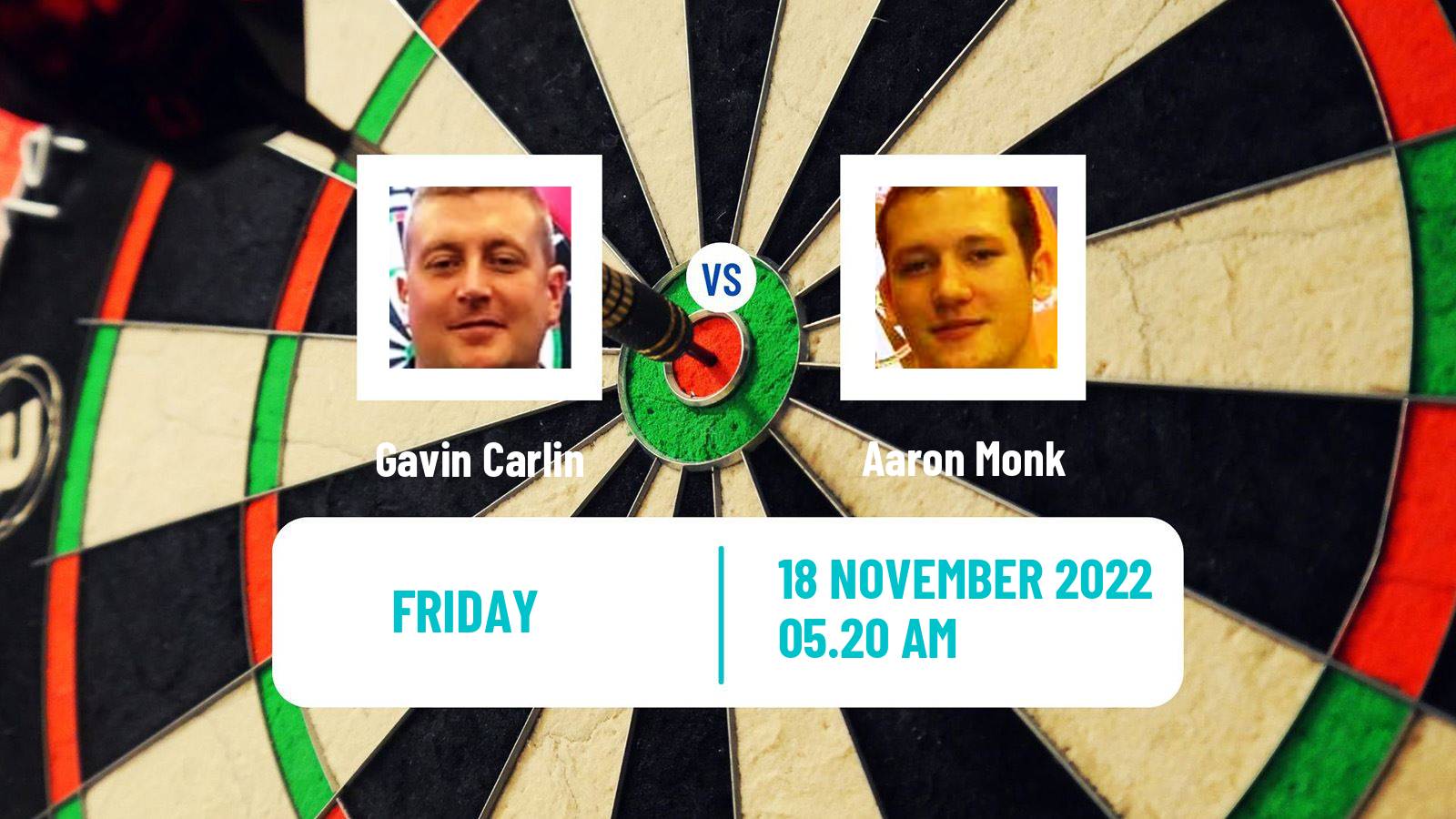 Darts Darts Gavin Carlin - Aaron Monk