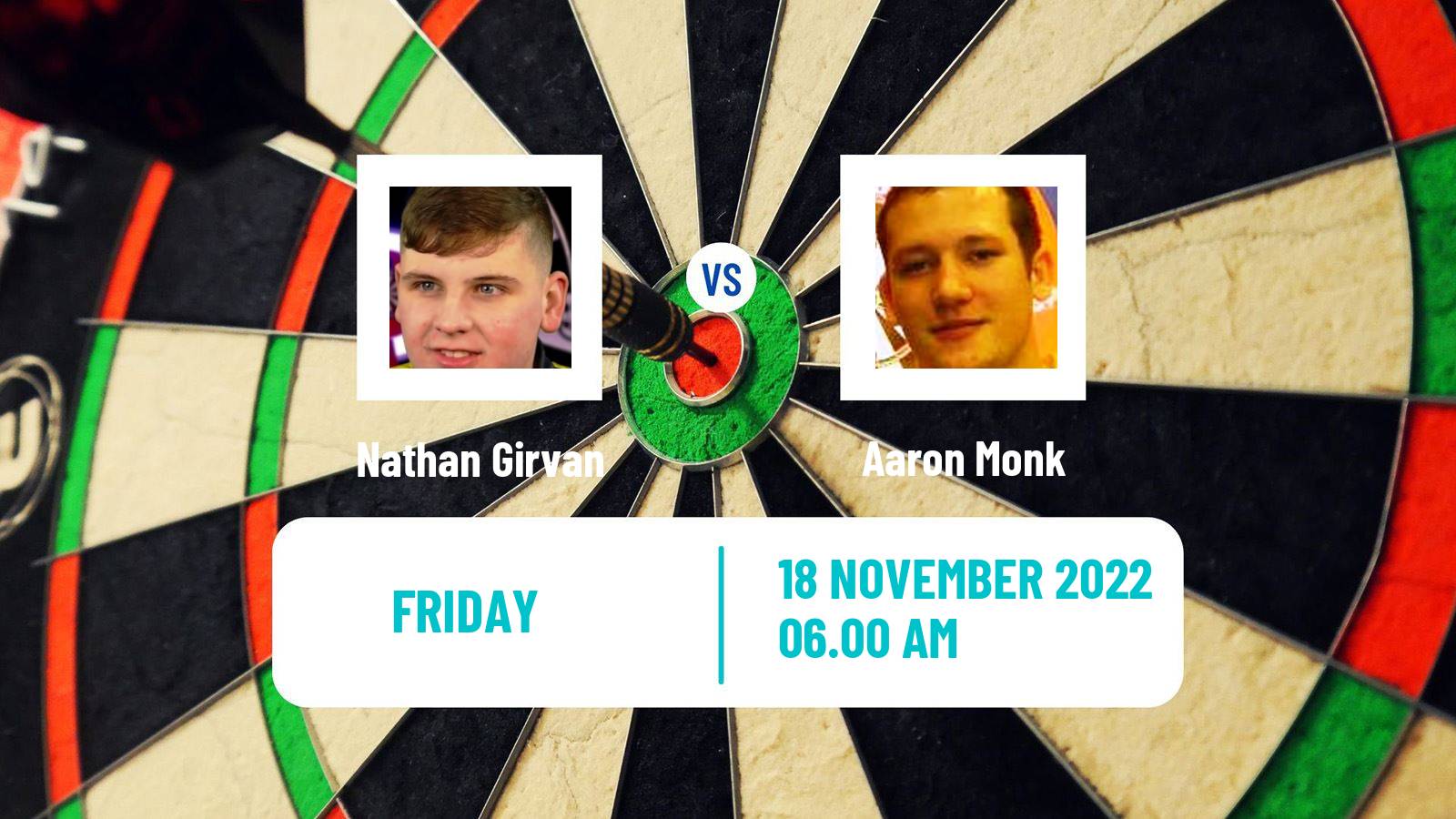 Darts Darts Nathan Girvan - Aaron Monk