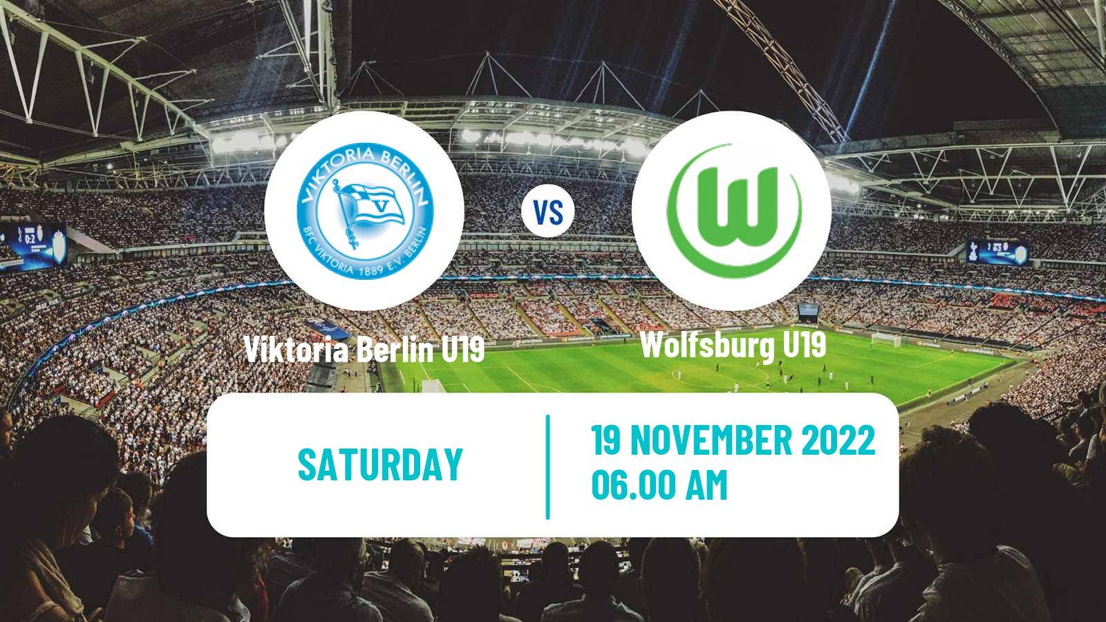 Soccer German Junioren Bundesliga North Viktoria Berlin U19 - Wolfsburg U19