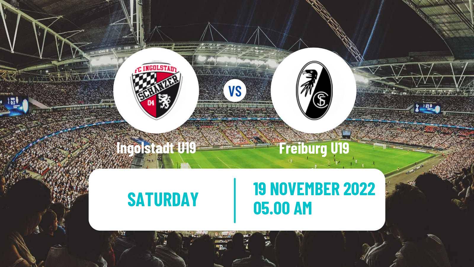 Soccer German Junioren Bundesliga South Ingolstadt U19 - Freiburg U19